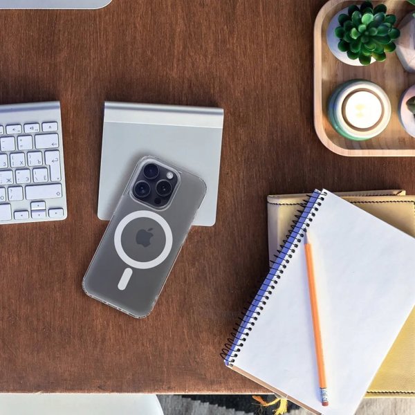 OEM Θήκη FROST MAG COVER συμβατή με MagSafe για IPHONE 12 Pro Max διαφανής