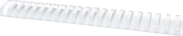 Office Products Χτένες Βιβλιοδεσίας A4, 51mm, Χωρητικότητα 510 Φύλλα, 21 Δαχτυλίδια, Λευκές, 50 Τεμάχια