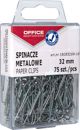 Office Products Μεταλλικοί Συνδετήρες Γραφείου, 32mm, Ασημένιοι, 75 Τεμάχια
