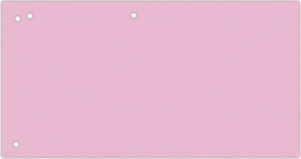 Office Products Διαχωριστικά Αρχειοθέτησης, Χαρτόνι, 1/3 A4, 240x105mm, 190gsm, 4 Τρύπες, Ροζ, 100τμχ.