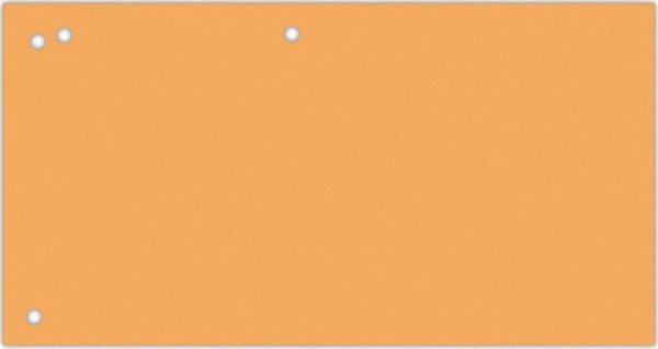 Office Products Διαχωριστικά Αρχείων 1/3 A4, Χαρτόνι 190gsm, 240x105mm, 4 Οπές, Πορτοκαλί, 100 Τεμάχια