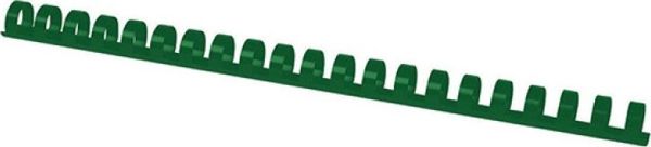 Office Products Χτένες Βιβλιοδεσίας Πλαστικές, A4, 14mm, Χωρητικότητα 125 Φύλλα, Πράσινες, 100 Τεμάχια