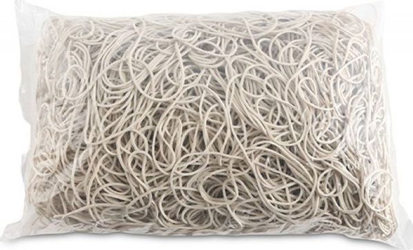 Office Products Λαστιχάκια, 80mm, 60% Καουτσούκ, 1000g, Λευκά