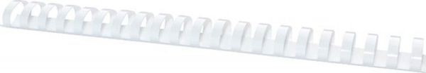 Office Products Σπιράλ Βιβλιοδεσίας Πλαστικά, A4, 32mm, Χωρητικότητα 300 Φύλλα, 21 Κρίκοι, Λευκό, 50 Τεμάχια