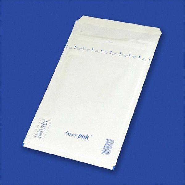 Office Products Αυτοκόλλητοι φάκελοι με φυσαλίδες, HK, B12, 120x215mm/140x225mm, λευκό, 10τμχ.
