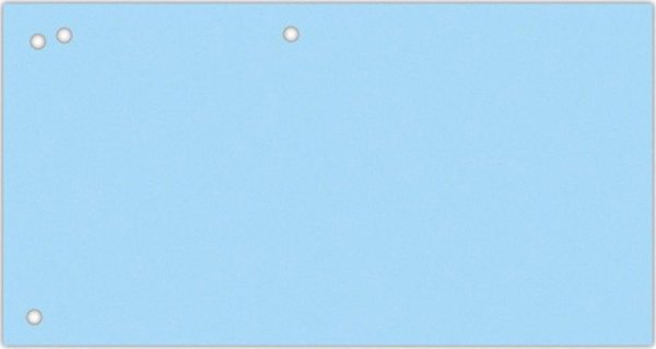 Office Products Διαχωριστικά Αρχειοθέτησης, 1/3 A4, 240x105mm, Χάρτινα, 4 Οπές, 190gsm, 100 Τεμάχια, Μπλε
