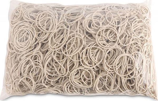 Office Products Λαστιχάκια, Διάμετρος 40mm, 60% Καουτσούκ, Λευκά, 1000g
