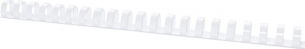 Office Products Πλαστικές Χτένες Βιβλιοδεσίας A4, 16mm, 145 Φύλλα, 100 Τεμάχια, Λευκό