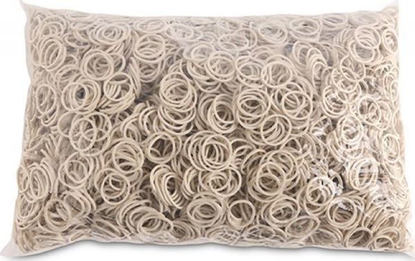 Office Products Λαστιχάκια, Διάμετρος 20mm, 60% Καουτσούκ, Λευκά, Συσκευασία 1000g