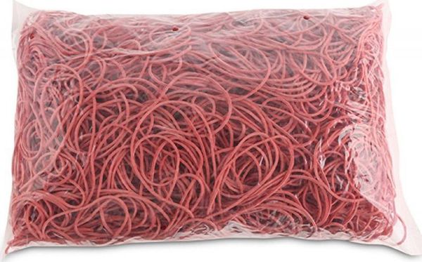 Office Products Λαστιχάκια, Διάμετρος 100mm, 60% Καουτσούκ, 1kg, Κόκκινα