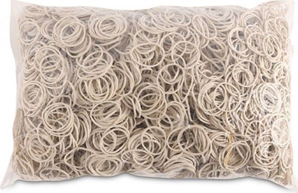 Office Products Λαστιχάκια, 25mm, 60% Καουτσούκ, 1000g, Λευκά