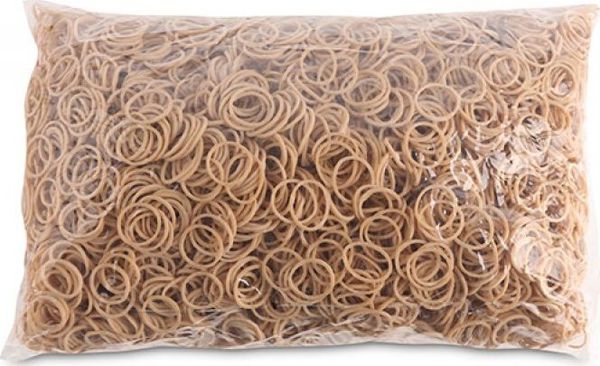 Office Products Λαστιχάκια Φυσικά, Διάμετρος 20mm, Πάχος 1.5x1.5mm, 60% Καουτσούκ, Συσκευασία 1000g