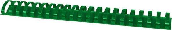 Office Products Πλαστικά Σπιράλ Βιβλιοδεσίας A4, 38mm, 350 Φύλλα, 21 Κρίκοι, Πράσινα, 50 Τεμάχια