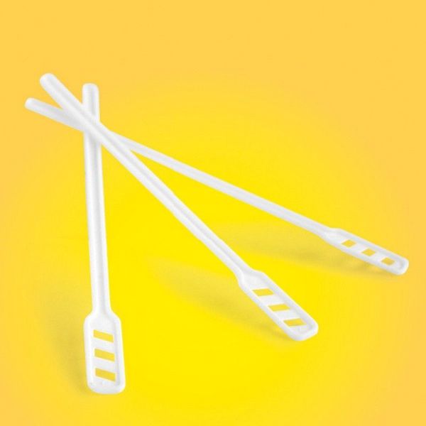 Office Products Πλαστικό Αναδευτήρι Καφέ, 14cm, Λευκό, 500 Τεμάχια
