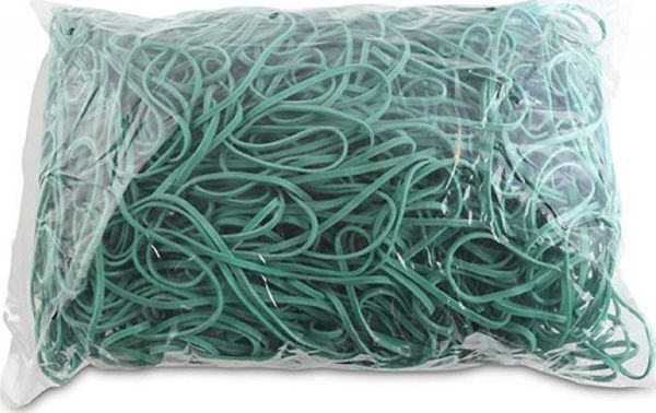 Office Products Λαστιχάκια Γραφείου, Διάμετρος 130mm, 1,5x3mm, 60% Καουτσούκ, Πράσινα, 1000g