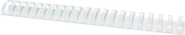 Office Products Σπιράλ Βιβλιοδεσίας A4, 38mm, 350 Φύλλα, 21 Δαχτυλίδια, Λευκό, 50 Τεμάχια