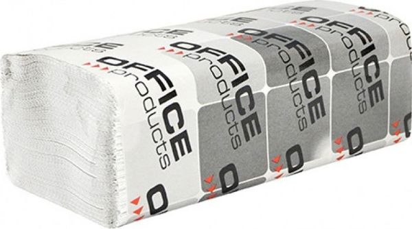 Office Products Πετσέτες Χειρός ZZ Ανακυκλωμένο Χαρτί, 1-Στρώση, Λευκές, 4000 Φύλλα (20 Τεμάχια)