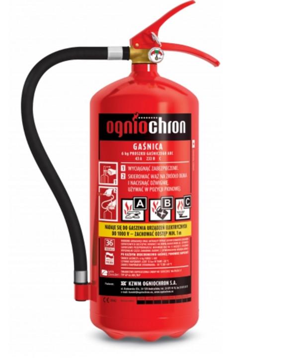 Ogniochron Πυροσβεστήρας σκόνης 6kg GP-6X ABC (GP-6XABC)