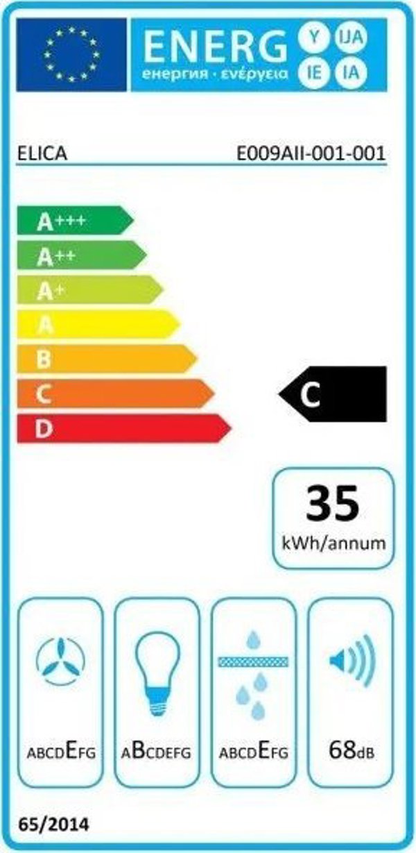 Κουκούλα Elica HOOD BI UNDER VERVE WH/F/50 ELI 13204053 8020283031760