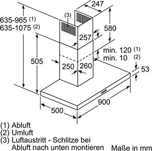 Κουκούλα Bosch DWB96BC50 6067528 4242005036097