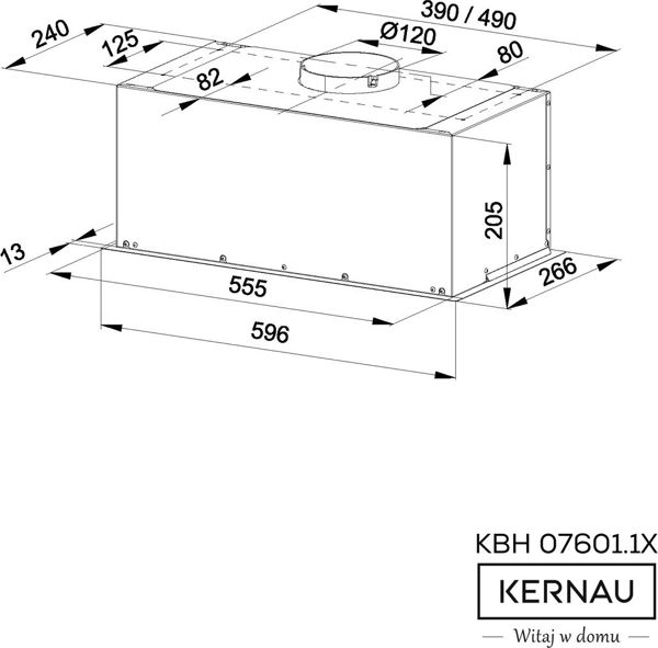 Κουκούλα Kernau KBH 07601.1 X