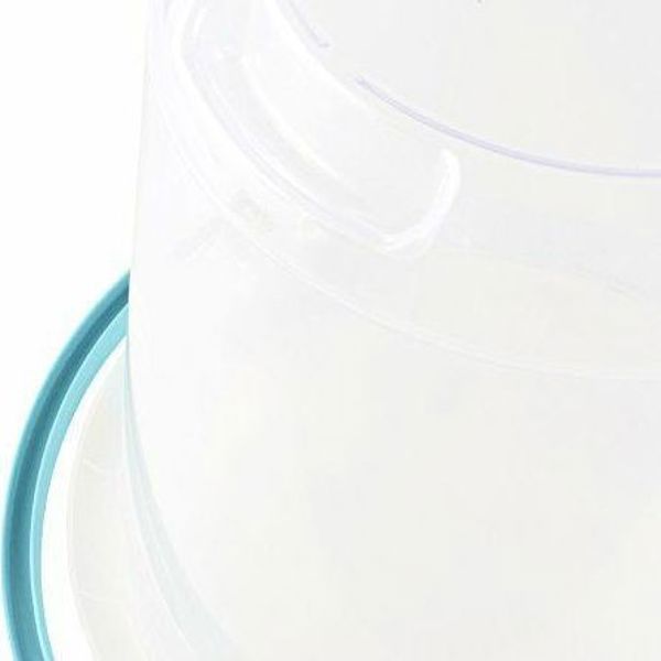 OKT Κουβάς Mika με Στόμιο 10L Διαφανές με Τιρκουάζ Λαβή