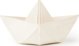 Oli&Carol Oli&Carol Βρεφικό μασητικό Origami Boat White, 0+