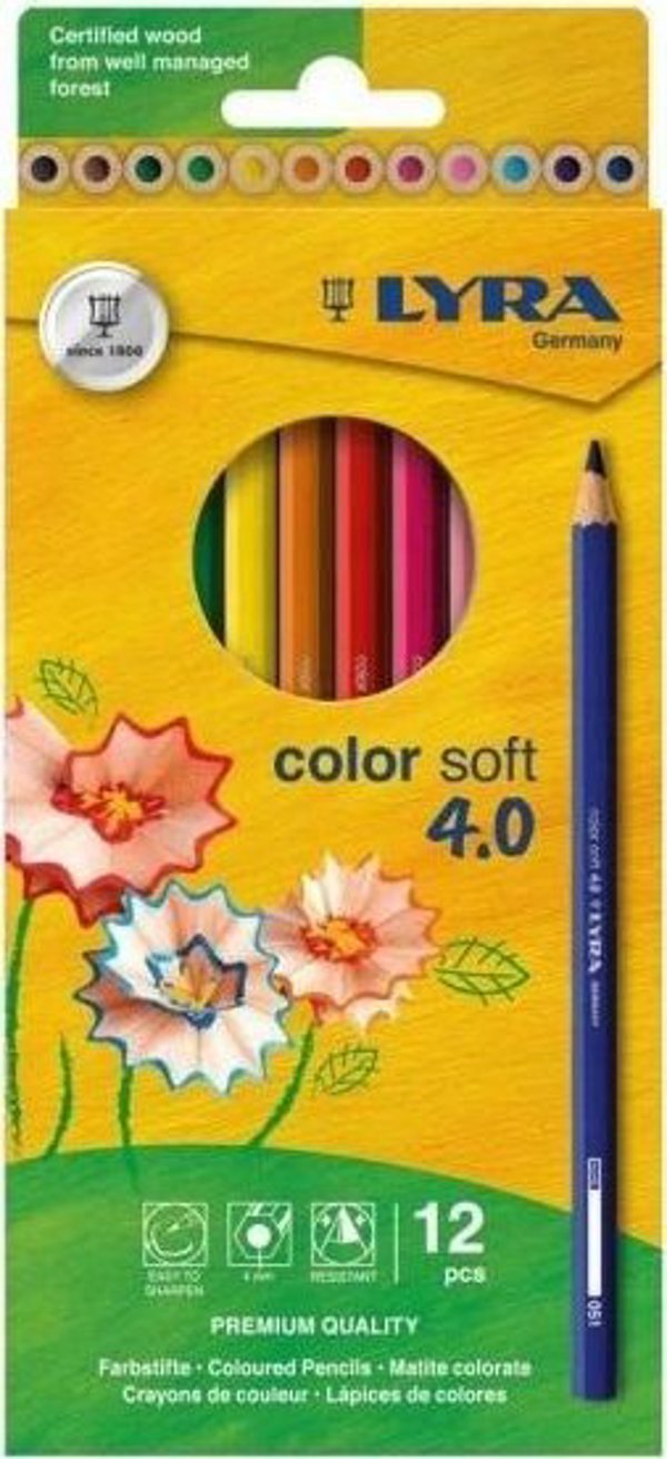 Μολύβι Color Soft 4.0 Κρεμαστό 12 χρώματα
