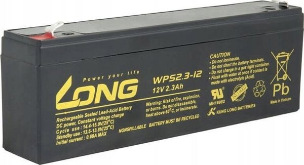 Μπαταρία μολύβδου Avacom Long 12V 2,3Ah F1 (WPS2.3-12) (PBLO-12V002,3-F1A-1)