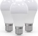 Omega Λάμπα LED E27 12W, Θερμό Λευκό Φως 2800K, 3 Τεμάχια - Set Οικονομίας