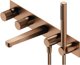 Omnires Contour CT8037/1CPB Μπαταρία Μπανιέρας 5-Οπών Εντοιχισμένη, Ματ Χαλκός