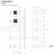 Omnires Contour CT8037/1CPB Μπαταρία Μπανιέρας 5-Οπών Εντοιχισμένη, Ματ Χαλκός