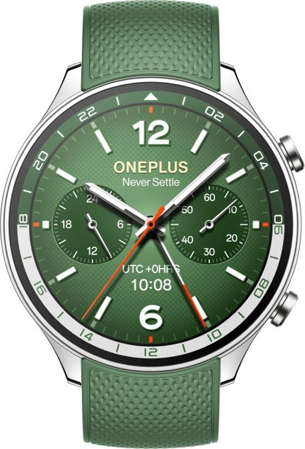 OnePlus Watch 2R 3,63 cm (1.43") AMOLED 46 mm Ψηφιακό 466 x 466 px Οθόνη αφής Πράσινο Wi-Fi GPS