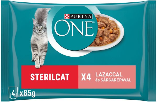 ONE CAT WITH SALMON 4X85G