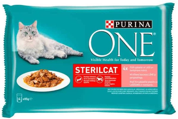 ONE CAT WITH SALMON 4X85G