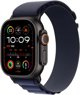 Opaska Alpine w kolorze granatu do koperty 49 mm - rozmiar S - elementy z tytanu w kolorze czarnym