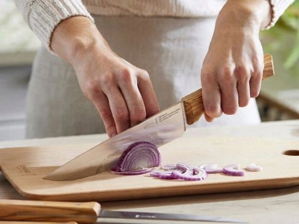 Opinel Σετ Μαχαιριών Trio Parallele Olive 002494 - 3 Τεμάχια με Λαβή από Ξύλο Ελιάς