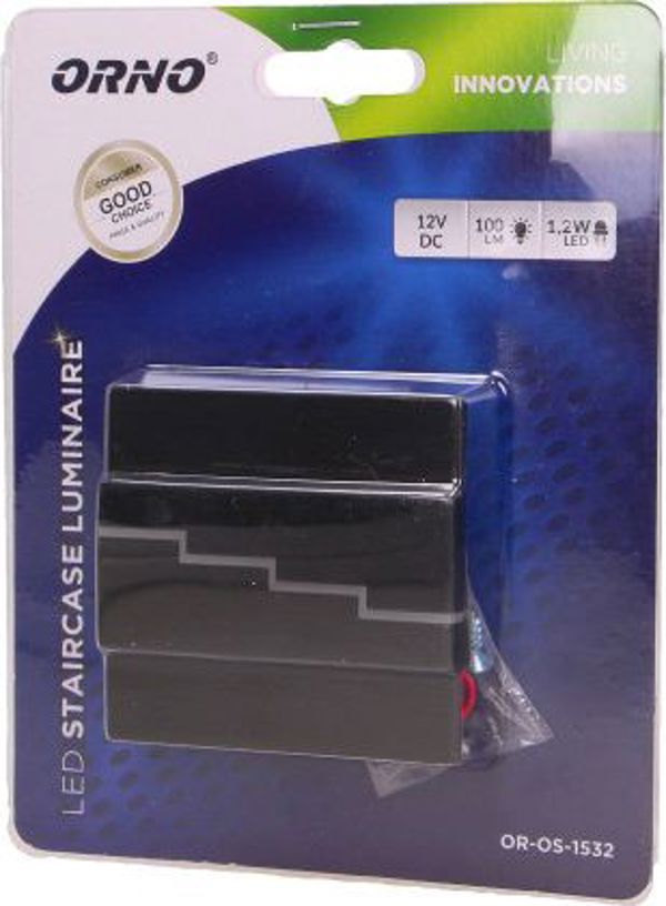 Φωτιστικό σκάλας Orno Lynx LED μαύρο (OR-OS-1532L3/B)