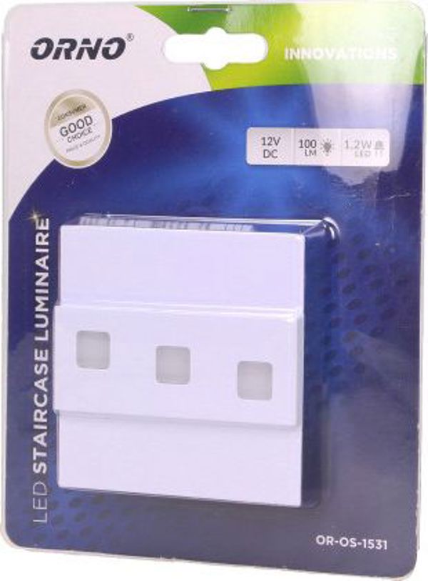 Φωτιστικό σκαλοπατιών Orno Lepus LED λευκό (OR-OS-1531L6/W)