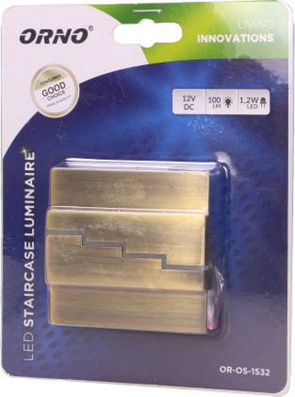 Φωτιστικό σκάλας Orno Lynx LED ματ ορείχαλκος (OR-OS-1532L6/BR)