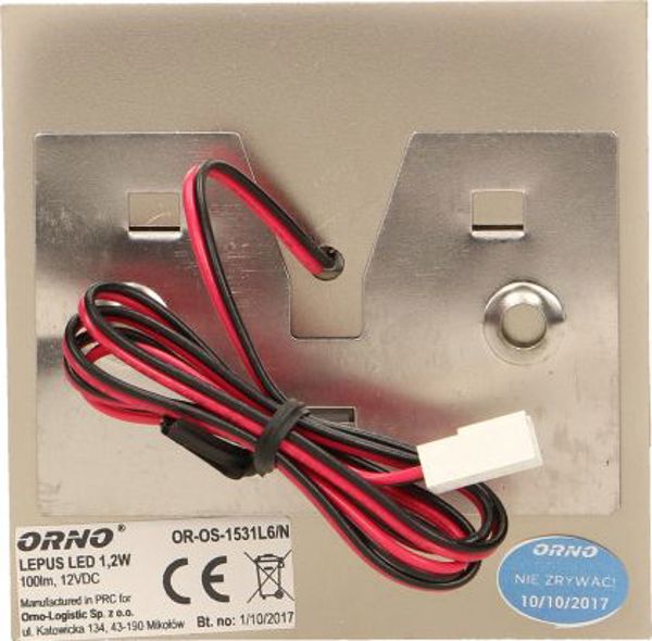 Φωτιστικό Σκάλας LED Orno Lepus, Επιτοίχιο, Σατινέ, 230V, OR-OS-1531L6/N