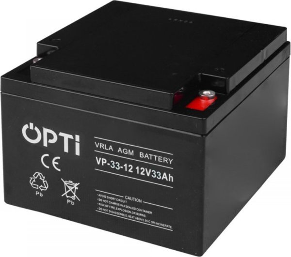 Μπαταρία Opti AGM 12V 33Ah 17.5x16.6x12.5cm - 11730647