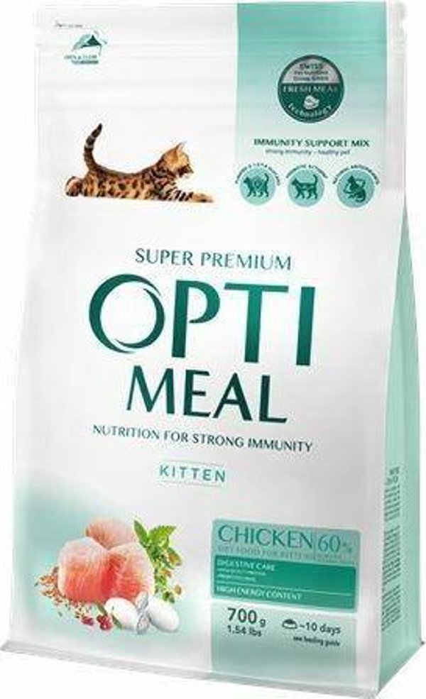 Optimeal Optimeal Γεύμα Γατάκι Για Νεαρή Γάτα Κοτόπουλο 700g