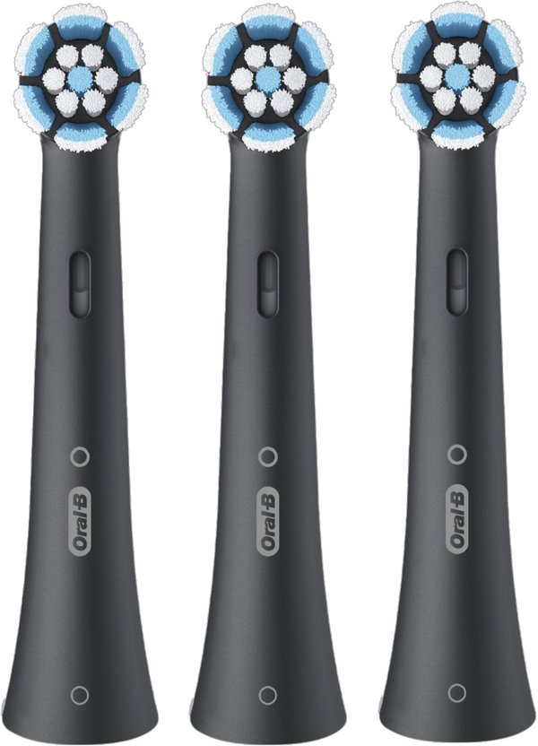 Oral-B iO Απαλές Ανταλλακτικές Κεφαλές Μαύρες 3 τεμ, μαύρο
