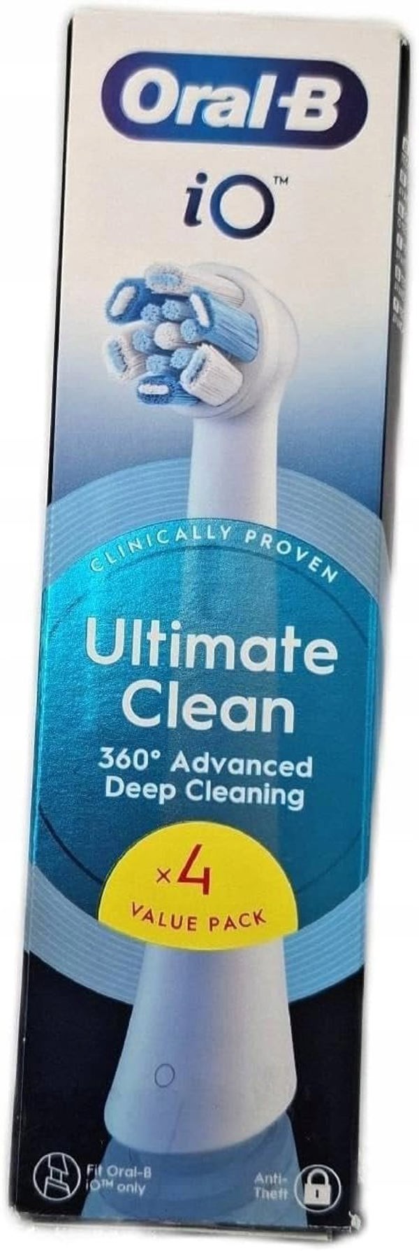 Oral-B iO Ultimate Clean replacement brushes, white, 4 pcs.