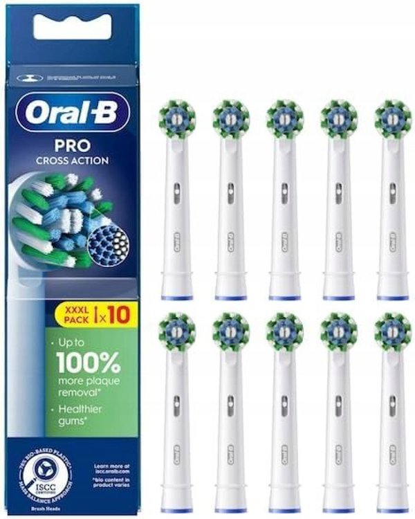 Oral-B Pro CrossAction -ανταλλακτικές κεφαλές, 10 τεμ