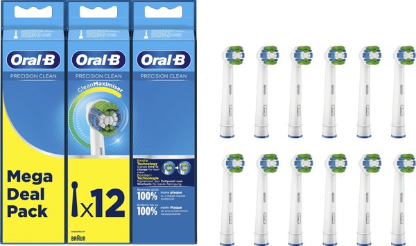 Oral-B Ανταλλακτική κεφαλή Precision Clean, 12 τεμ.