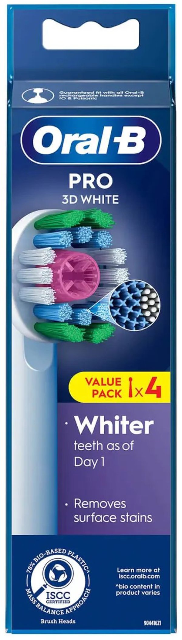 Oral-B Pro 3D White - ανταλλακτικές κεφαλές, 4 τεμ