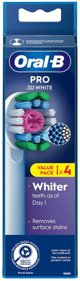 Oral-B Pro 3D White - ανταλλακτικές κεφαλές, 4 τεμ