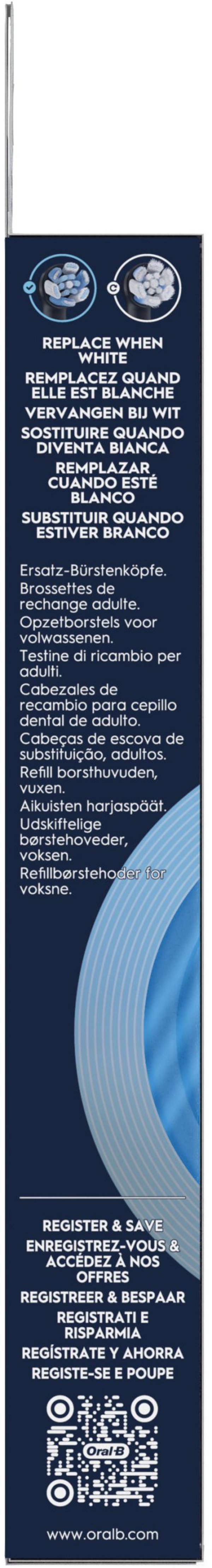 Oral-B iO Ultimate Clean Black ανταλλακτικές κεφαλές βουρτσών 3 τεμ., μαύρο